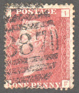 Great Britain Scott 33 Used Plate 121 - IF - Click Image to Close